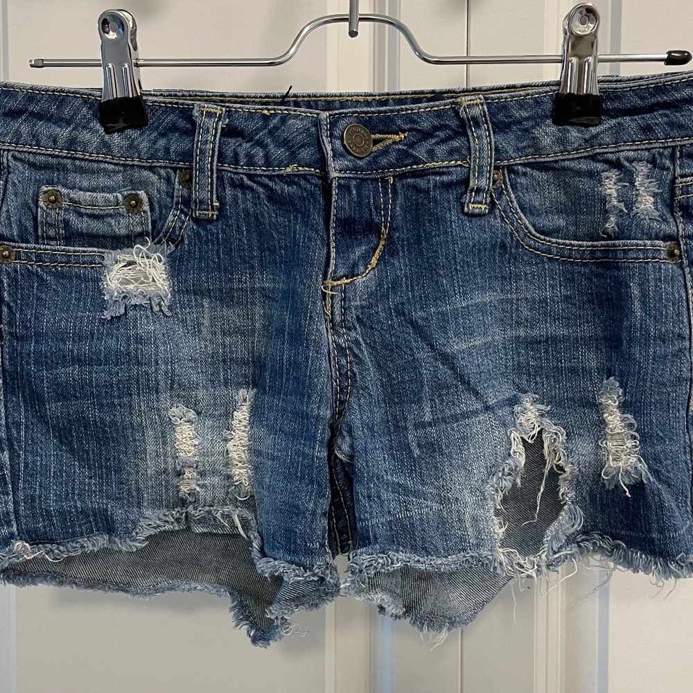 ZCO Jeans Premium Denim Blue Distressed Shorts